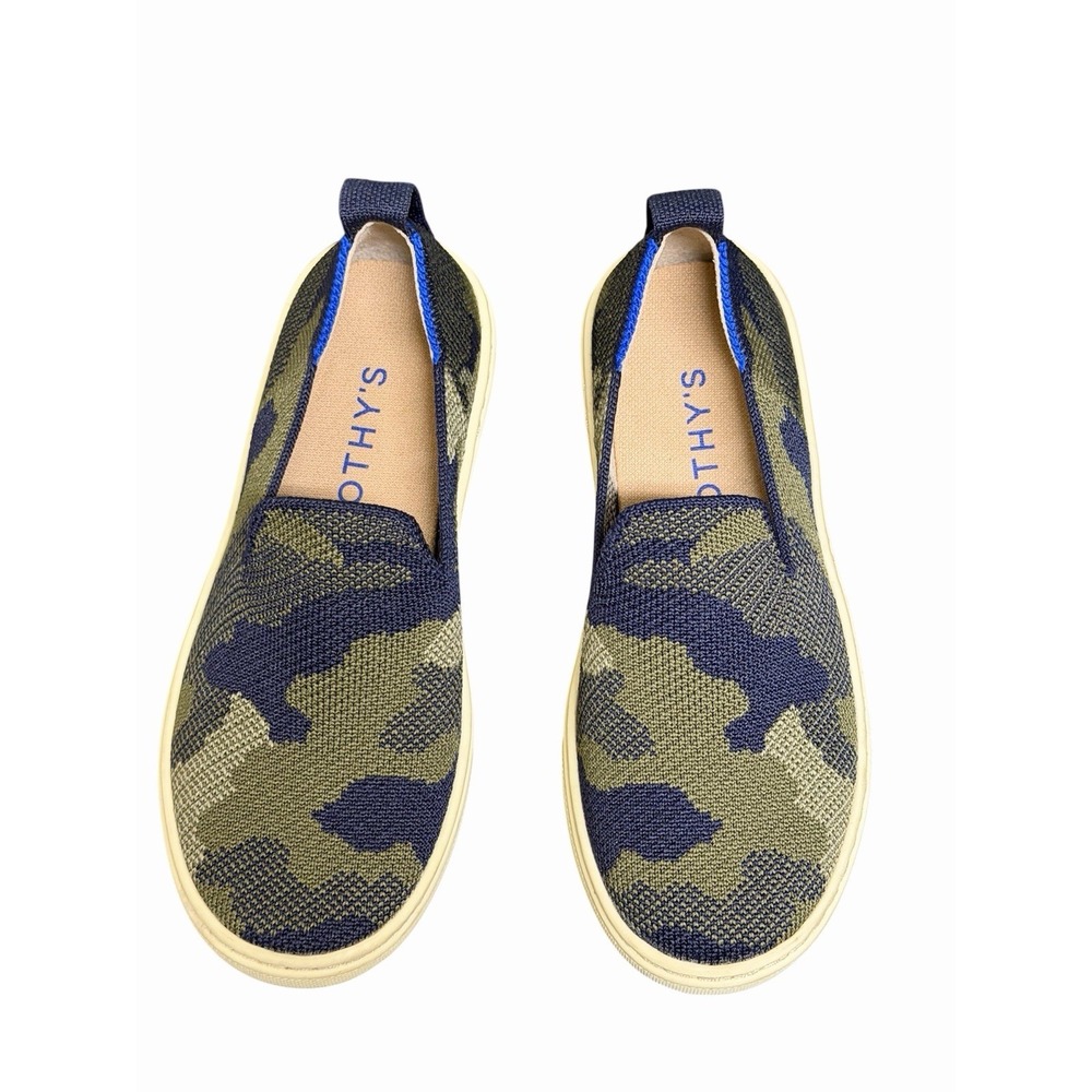 Rothy's The Kids Sneaker Spruce Green Camo Girl's Size 13 - Picture 2 of 7